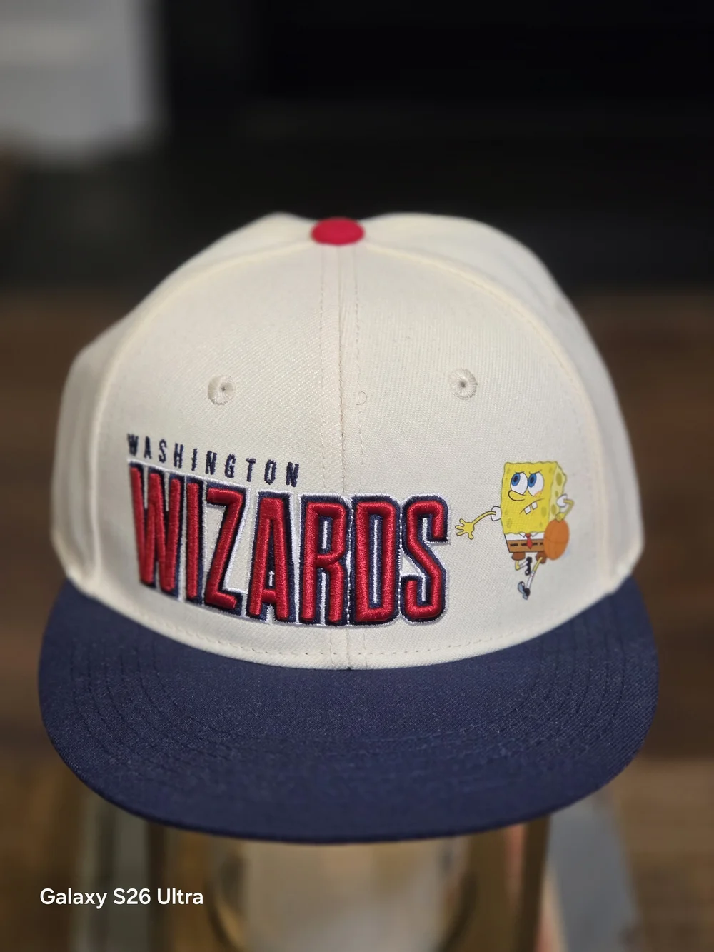 Washington Wizards Cream & Navy Snapback Hat